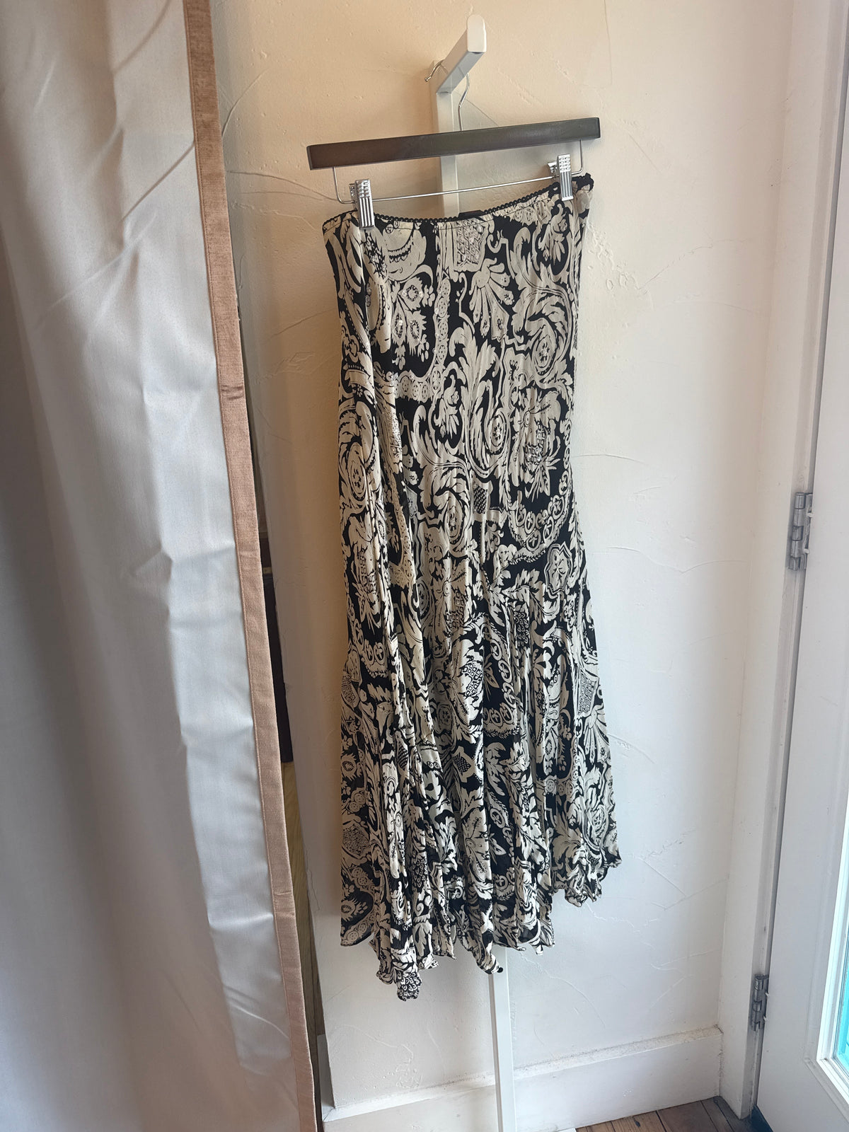 1022 Rouge Beaded Maxi Skirt