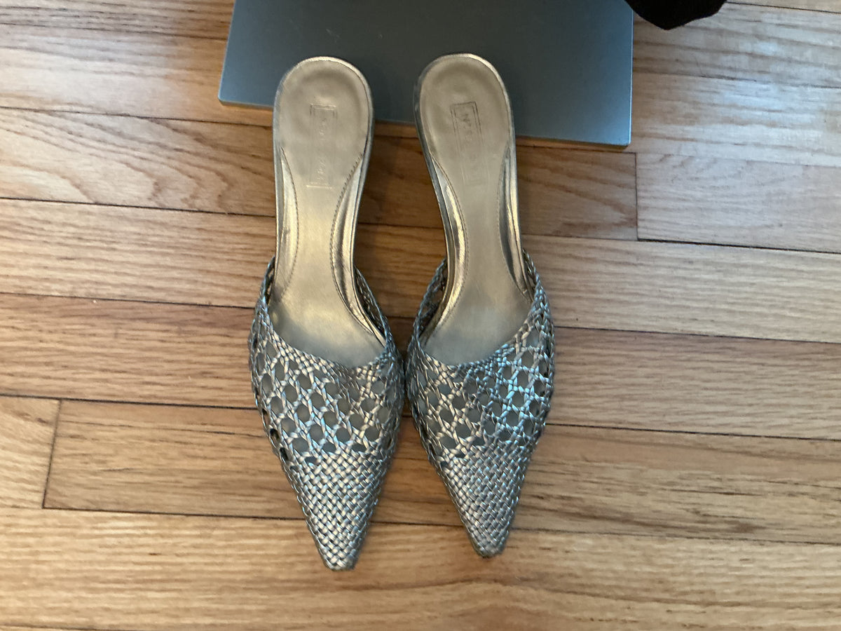 Nordstrom Silver Kitten Heel