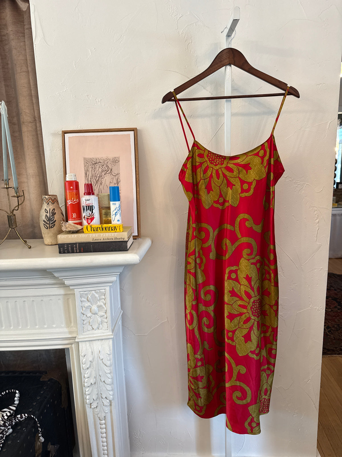 Natori Red Slip Dress