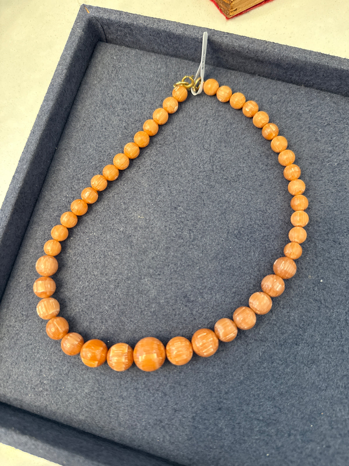 Light Pink Wooden Necklace