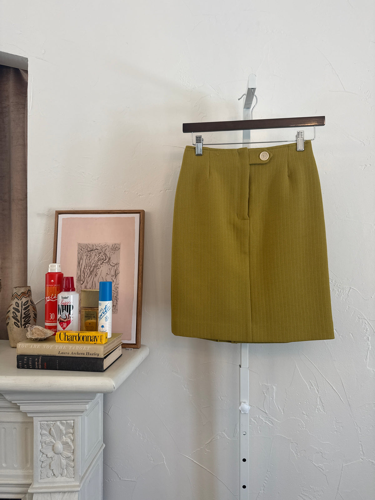 Petite Sophisticate Green Skirt