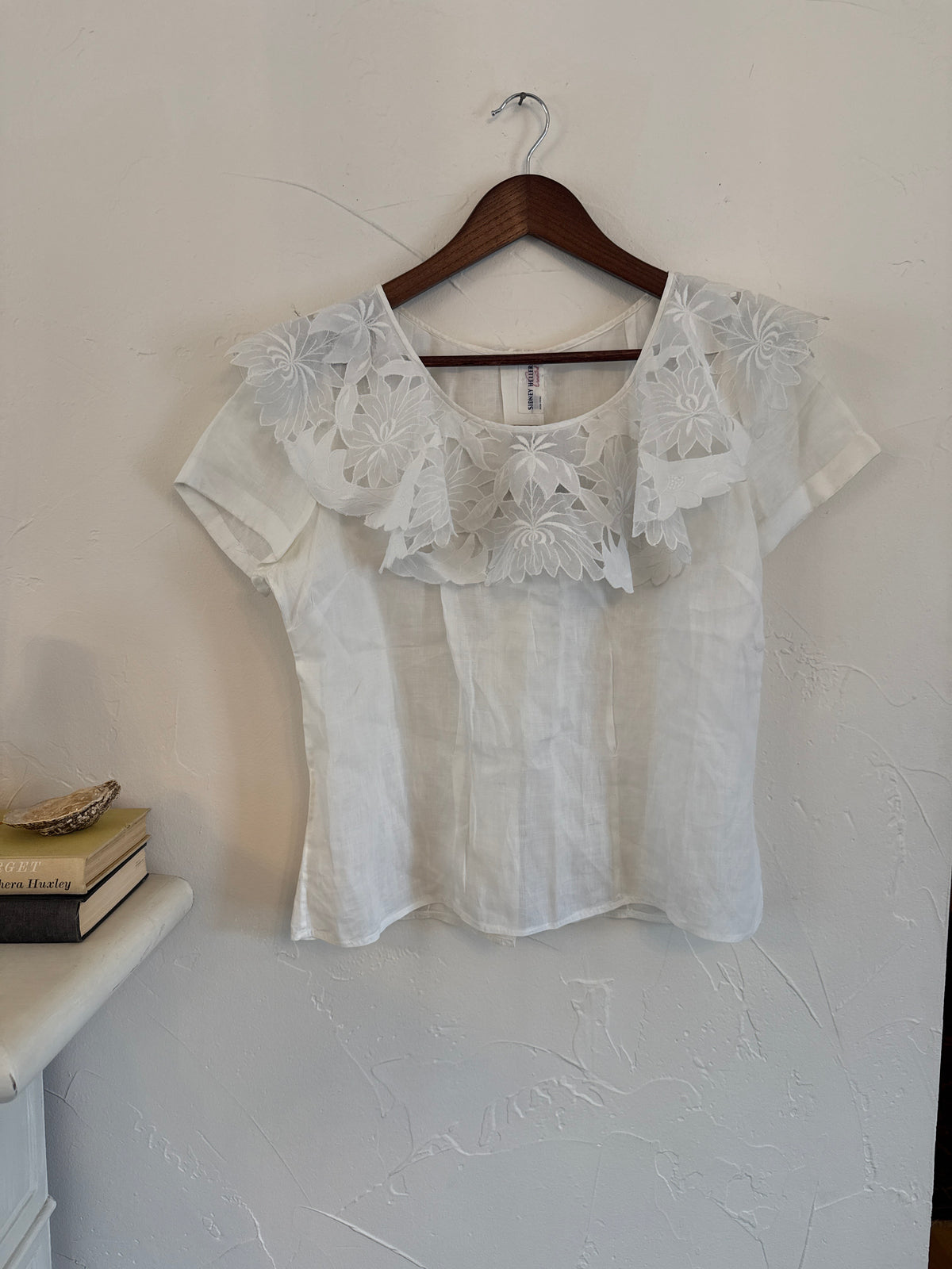 1035 Sidney Heller White Blouse