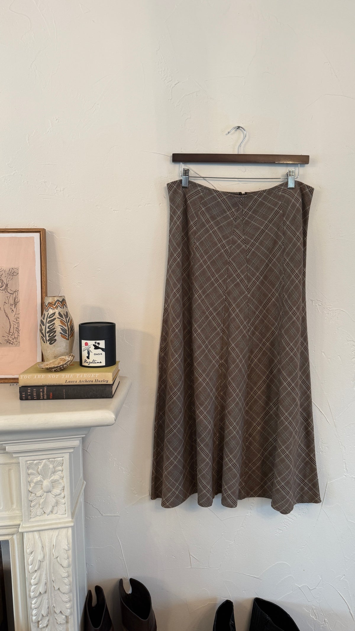 1050 Dressbarn Plaid Skirt