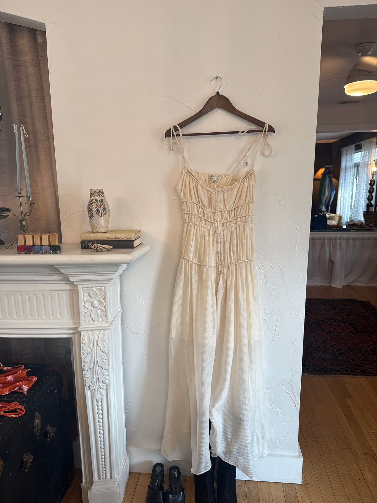 Moon River White Sheer Dress