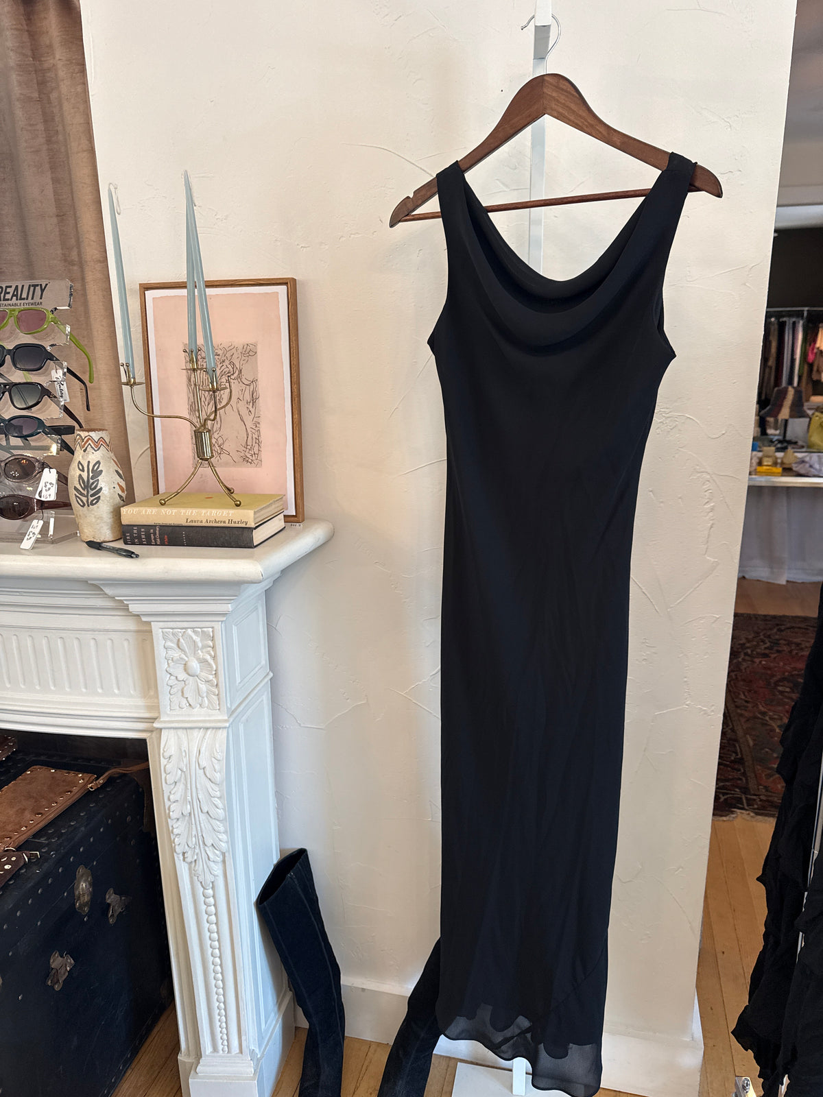 1086 Alyn Page Cowl Neck Maxi Dress