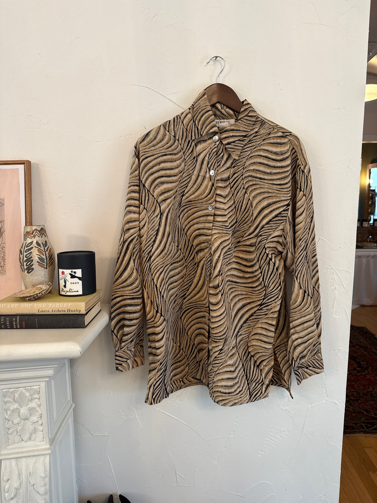 1055 Truffles Vintage Printed Blouse