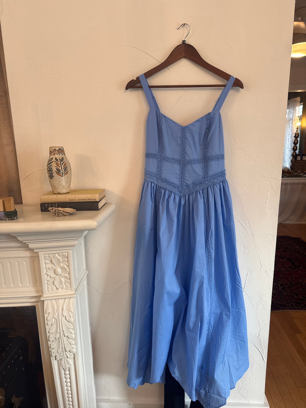 Moon River Blue Maxi Dress