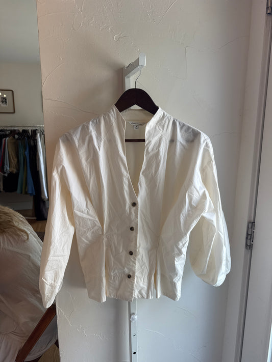 1012 Banana Republic White Blouse