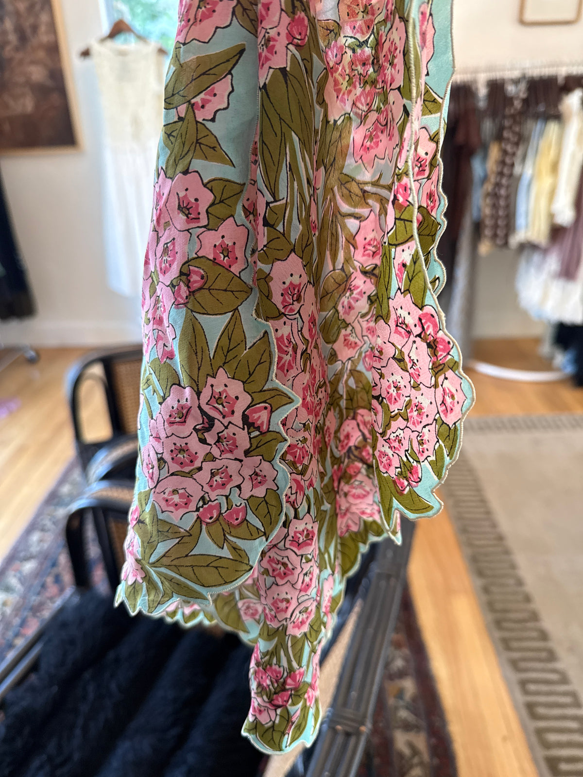 Floral Silk Carol Stanley Collar