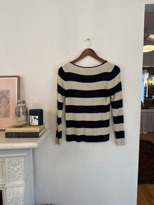 1060 Striped Knit Sweater