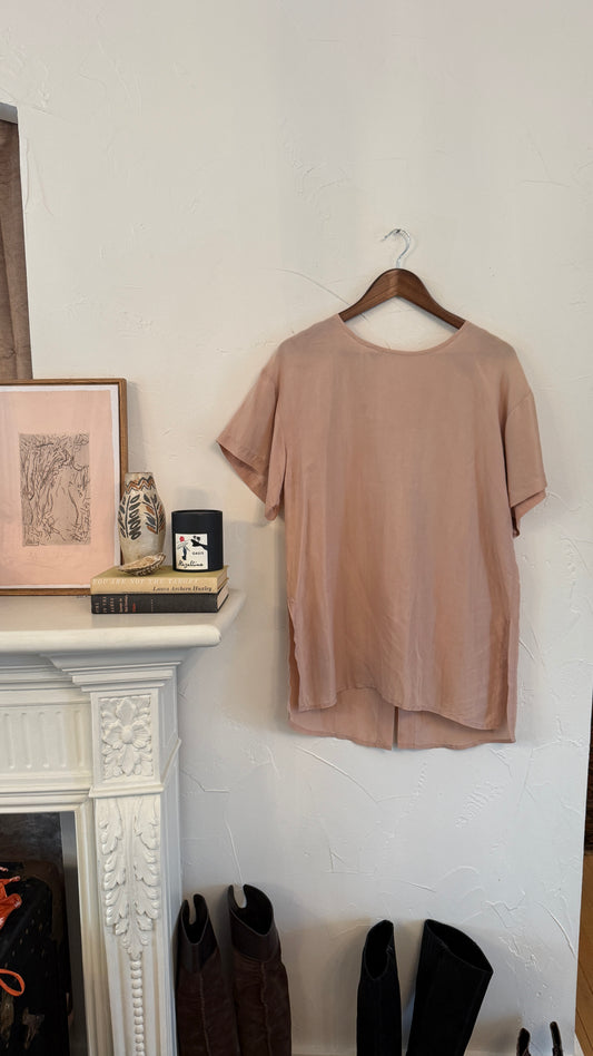 1051 Pink Short Sleeve Tunic
