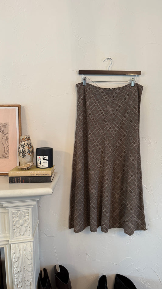 1050 Dressbarn Plaid Skirt