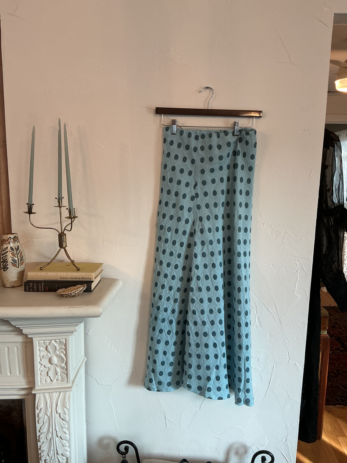 Margot Polka Dot Linen Skirt