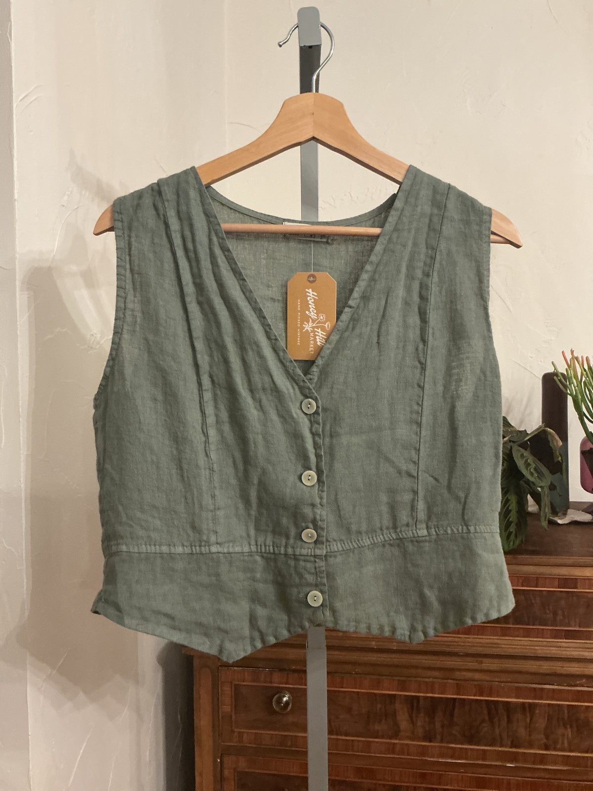 Grace linen vest